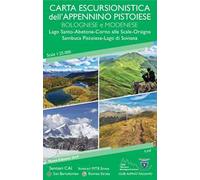 Carta escursionistica dell'Appennino pistoiese bolognese modenese 1:25.000. Lago Santo-Abetone-Corno alle Scale-Orsigna Sambuca Pistoiese-Lago di Suviana