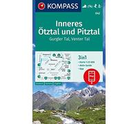 Carta escursionistica Kom 042. Inneres Ötztal und Pitztal, Gurgler Tal, Venter Tal: 3in1 Wanderkarte mit Aktiv Guide inklusive Karte zur offline ... Fahrradfahren. Skitouren. Langlaufen.