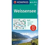 Carta escursionistica Kom 060. Weissensee: 4in1 Wanderkarte mit Aktiv Guide und Panorama inklusive Karte zur offline Verwendung in der KOMPASS-App. Fahrradfahren. Skitouren. Langlaufen.