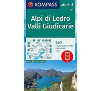 Carta escursionistica Kom 071. Alpi di Ledro, Valli Giudicarie: 3in1 Wanderkarte mit Aktiv Guide inklusive Karte zur offline Verwendung in der KOMPASS-App. Fahrradfahren. Skitouren.