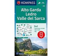 Carta escursionistica Kom 096. Alto Garda, Ledro, Valle del Sarca: 3in1 Wanderkarte mit Aktiv Guide inklusive Karte zur offline Verwendung in der KOMPASS-App. Fahrradfahren.