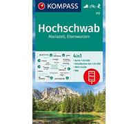 Carta escursionistica Kom 212. Hochschwab, Mariazell, Eisenwurzen: 4in1 Wanderkarte, mit Aktiv Guide und Detailkarten inklusive Karte zur offline ... in der KOMPASS-App. Fahrradfahren. Skitouren.