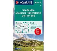 Carta escursionistica Kom 30. Saalfelden, Saalbach-Hinterglemm, Zell am See: Wandelkaart Schaal 1 : 50.000