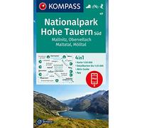 Carta escursionistica Kom 49. Nationalpark Hohe Tauern Süd, Mallnitz, Obervellach, Maltatal, Mölltal: 4in1 Wanderkarte, mit Aktiv Guide und ... in der KOMPASS-App. Fahrradfahren. Skitouren.
