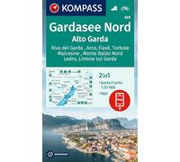 Carta escursionistica Kom 659. Gardasee Nord / Alto Garda, Riva del Garda, Arco, Fiavé, Torbole, Malcesine, Monte Baldo Nord, Ledro, Limone sul Garda
