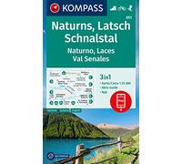 Carta escursionistica n. 051. Naturno, Laces, Val Senales. Ediz. multilingue: 3in1 Wanderkarte mit Aktiv Guide inklusive Karte zur offline Verwendung in der KOMPASS-App. Fahrradfahren. Skitouren.