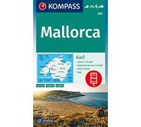 Carta escursionistica n. 230. Mallorca 1:75.000. Ediz. tedesca, spagnola e inglese: 4-in-1 hiking map with activity guide and detailed maps, including a map for offline use