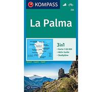 Carta escursionistica n. 232. La Palma 1:50.000. Ediz. tedesca, spagnola e inglese: Wandelkaart Schaal 1 : 50.000