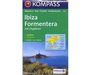 Carta escursionistica n. 239. Ibiza, Formentera 1:50.000: Wandelkaart 1:50 000