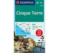 Carta escursionistica n. 2450. Cinque Terre 1:35.000. Ediz. italiana, tedesca e inglese: Wandelkaart Schaal 1 : 35.000