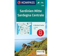 Carta escursionistica n. 2498. Sardegna Centrale 1:50.000 (set di 4 carte): 4-delige Wandelkaart 1:50 000