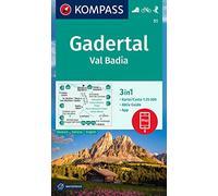 Carta escursionistica n. 51. Val Badia. Ediz. multilingue: 3in1 Wanderkarte, mit Aktiv Guide inklusive Karte zur offline Verwendung in der KOMPASS-App. Fahrradfahren. Skitouren.