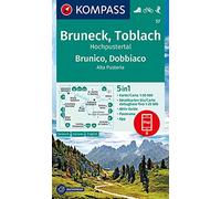 Carta escursionistica n. 57. Brunico, Dobbiaco 1:50.000: 5in1 Wanderkarte mit Aktiv Guide, Detailkarten und Panorama inklusive Karte zur offline ... in der KOMPASS-App. Fahrradfahren. Skitouren.