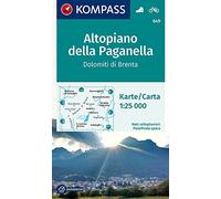 Kompass Carta N.649: Altopiano della Paganella, Dolomiti di Brenta 1:25.000 unisex
