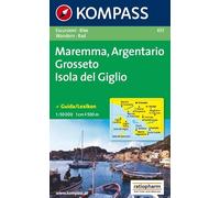 Carta escursionistica n. 651. Toscana, Umbria, Abruzzi. Maremma, Argentario, Grosseto, Isola del Giglio 1:50.000