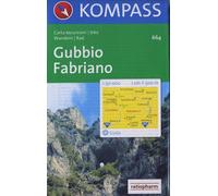 Carta escursionistica n. 664. Toscana, Umbria, Abruzzi. Gubbio, Fabriano 1:50.000