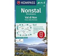 Carta escursionistica n. 95. Val di Non, Passo ella Mendola 1:50.000: 5in1 Wanderkarte 1:50000 mit Aktiv Guide, Detailkarten und Panorama inklusive ... in der KOMPASS-App. Fahrradfahren. Skitouren.