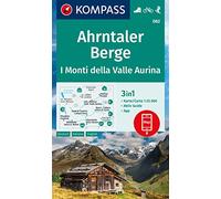 Carta escursionistica nr. 082. Ahrntaler Berge/I Monti della Valle Aurina: 3in1 Wanderkarte mit Aktiv Guide inklusive Karte zur offline Verwendung in der KOMPASS-App. Fahrradfahren. Skitouren.