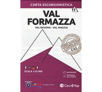 Carta escursionistica Val Formazza, Val Bavona, Val Maggia 1:25.000