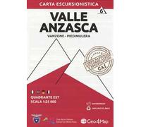 Carta escursionistica Valle Anzasca. Scala 1:25.000. Ediz italiana, inglese, tedesca e francese. Vol. 6: Quadrante est: Vanzone, Piedimulera