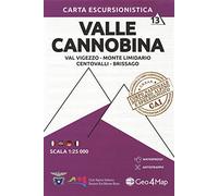 Carta escursionistica Valle Cannobina. Scala 1:25.000. Ediz. italiana, inglese, tedesca e francese. Vol. 13