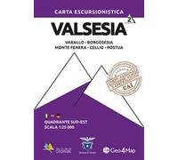Carta escursionistica Valsesia quadrante Sud Est. Varallo, Borgosesia, Monte Fenera, Cellio, Postua. Ediz. italiana, inglese e tedesca. Vol. 2