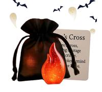 Carta Fantasma Tascabile | Carte Conforto a Forma di Fuoco Fantasma per Laurea | Souvenir Motivazionale Halloween per Viaggi Ufficio Sale d'Attesa | Auguri Festivi Casa Incentivi Team Studenti