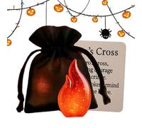 Carta Fantasma Tascabile | Carte Conforto a Forma di Fuoco Fantasma per Laurea | Souvenir Motivazionale Halloween per Viaggi Ufficio Sale d'Attesa | Auguri Festivi Casa Incentivi Team Studenti