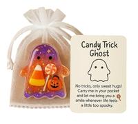 Carta Fantasma Tascabile | Cartoncini Confortevoli Forma Fiamma Fantasma per Laurea | Souvenir Motivazionale Halloween per Viaggi, Lavoro, Riunioni, Sale d'Attesa, Casa e Feste | Incentivi per Team,