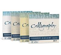 carta calligraphy pergamena - a4 -190 gr - perla 10 - favini - conf. 50 fogli