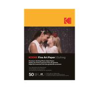 KODAK 9891199 - Carta fotografica, 102 x 152 mm, inkjet, effetto incisione, 50 f