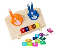 Carta Flash Numerata - Legno, Giocattolo Matematica Fidget | Giocattolo Pop Fidget, Di Conteggio Educativi, Kit Di Apprendimento Sensoriale Per Competenze Matematiche Della Piccola Infanza
