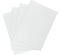 Carta for forno in fibra ceramica, 4 pezzi - Materiale isolante ignifugo ad alta temperatura for guarnizione for forno a microonde/forno (bianco)(T: 4mm)