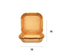 Carta Forno per Friggitrice ad Aria in Diversi Modelli (Quadrata, 16cm)