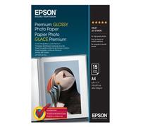 Epson Glossy Photo Paper C13S042155, 255 g/m2, A4, 15pz, lucido, bianco, carta fotografica