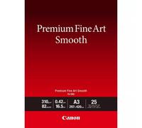 Canon FA-SM2 A3 Bianco Liscio (Canon Premium Fine Art FA-SM2 - Smooth - 16.5 mil - A3 [297 x 420 mm] - 310 g/m - 82 lbs - 25 sheet[s] photo paper - for imagePROGRAF PRO-1000, PRO-300, PIXMA PRO-10S