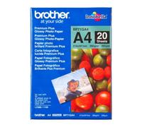 Carta Fotografica Glossy Premium Plus Brother BP71GA4 260g/m² A4 20 Fogli Blu Rosso