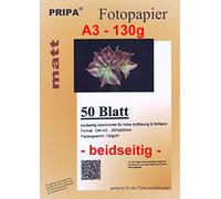 Carta fotografica - opaca - 130g--50Blatt - A3- beidseitig