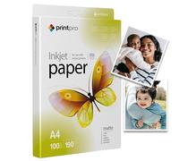Carta fotografica Printpro di Colorway opaca 190g/m² 100 fogli A4 Asciugatura istantanea Impermeabile per tutte le stampanti a getto d'inchiostro