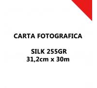 Carta fotografica rotolo SILK/SETA 31,2cm x 30m per plotter
