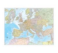 Carta geografica murale BELLETTI - Europa - 99x132 cm. - aste in legno