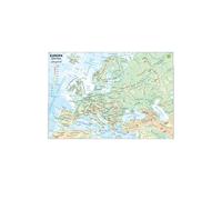 Carta geografica Europa - scolastica - plastificata - 29,7 x 42 cm - Belletti