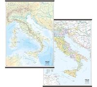 Carta geografica murale fisica e politica ITALIA Belletti 97x134 cm MS01PL