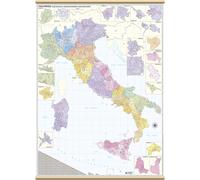Carta GEOGRAFICA MURALE ITALIA 97 X 134 cm BELLETTI POSTALE
