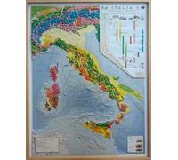 Carta geologica d'Italia. Scala 1:1.250.000 (carta in rilievo con cornice cm 89x117)