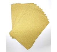 Carta glitterata color oro, formato A4, 250 g/m², senza acidi, 10 fogli