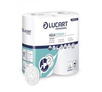 Carta igienica 2 veli Aquastream 4 - Professional Lucart - 400 strappi (14 confe