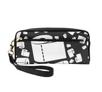 Carta igienica, Borsa per il trucco Borsa per cosmetici Borsa da viaggio portatile da toilette Astuccio in pelle per donne e ragazze