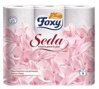 Carta igienica con pH neutro e aroma di talco FOXY seta 9 pz.