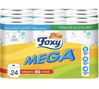 Carta Igienica Foxy 24 Rotoloni Doppio Velo Decorata MEGA Bianca 480strappi X1